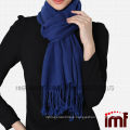 Elegant Sapphire Lady's Plain Fashion Winter Schal Shawls Wool Fabric